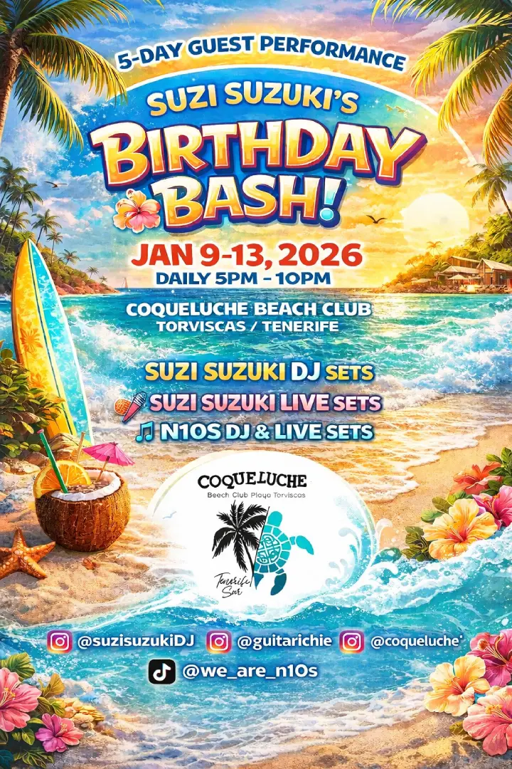 Suzi Birthday Bash flyer